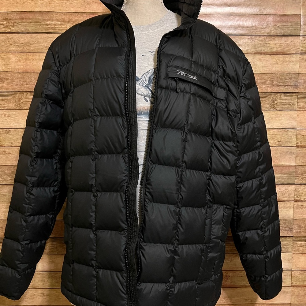 Marmot Men's Classic Black Puffer Ajax Jacket NWT